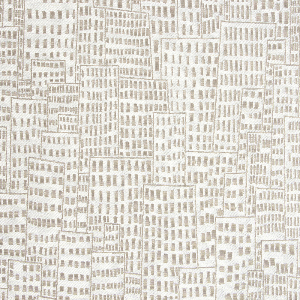 Lauritzon stof York 041 grafisch stadsdessin bekledingsstof per meter