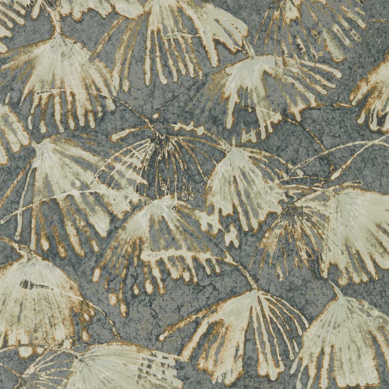 Zoffany behang Iliad in de kleur Blue Stone 312635