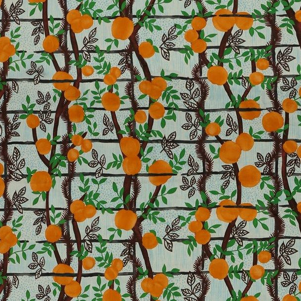 Jim Thompson stof Garden Party Orangerie JT013688003 – 100% linnen print