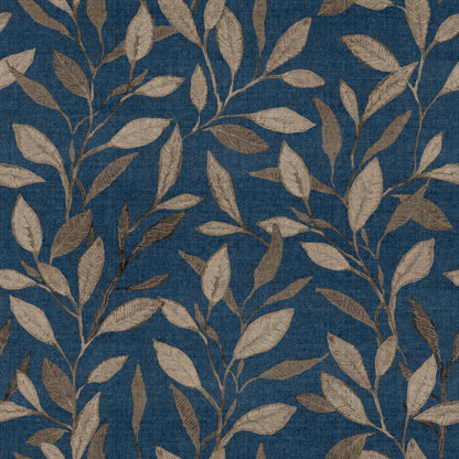 Coordonné behang Bagru Indigo D00443
