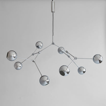 101 Copenhagen Drop Chandelier Globe- Chrome