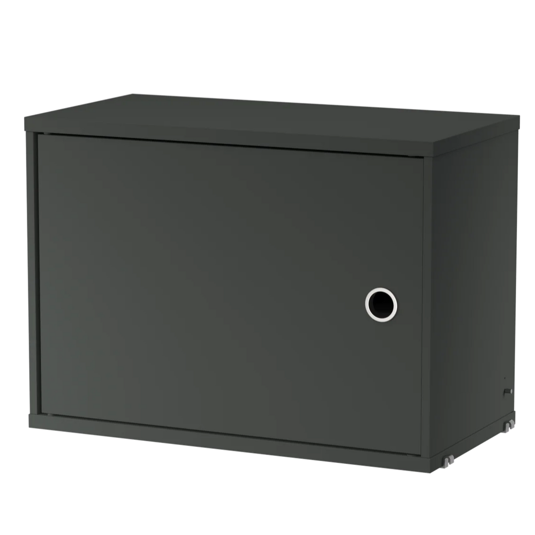 Cabinet with swing door w58 x d30 x h42 cm Dark grey string furniture