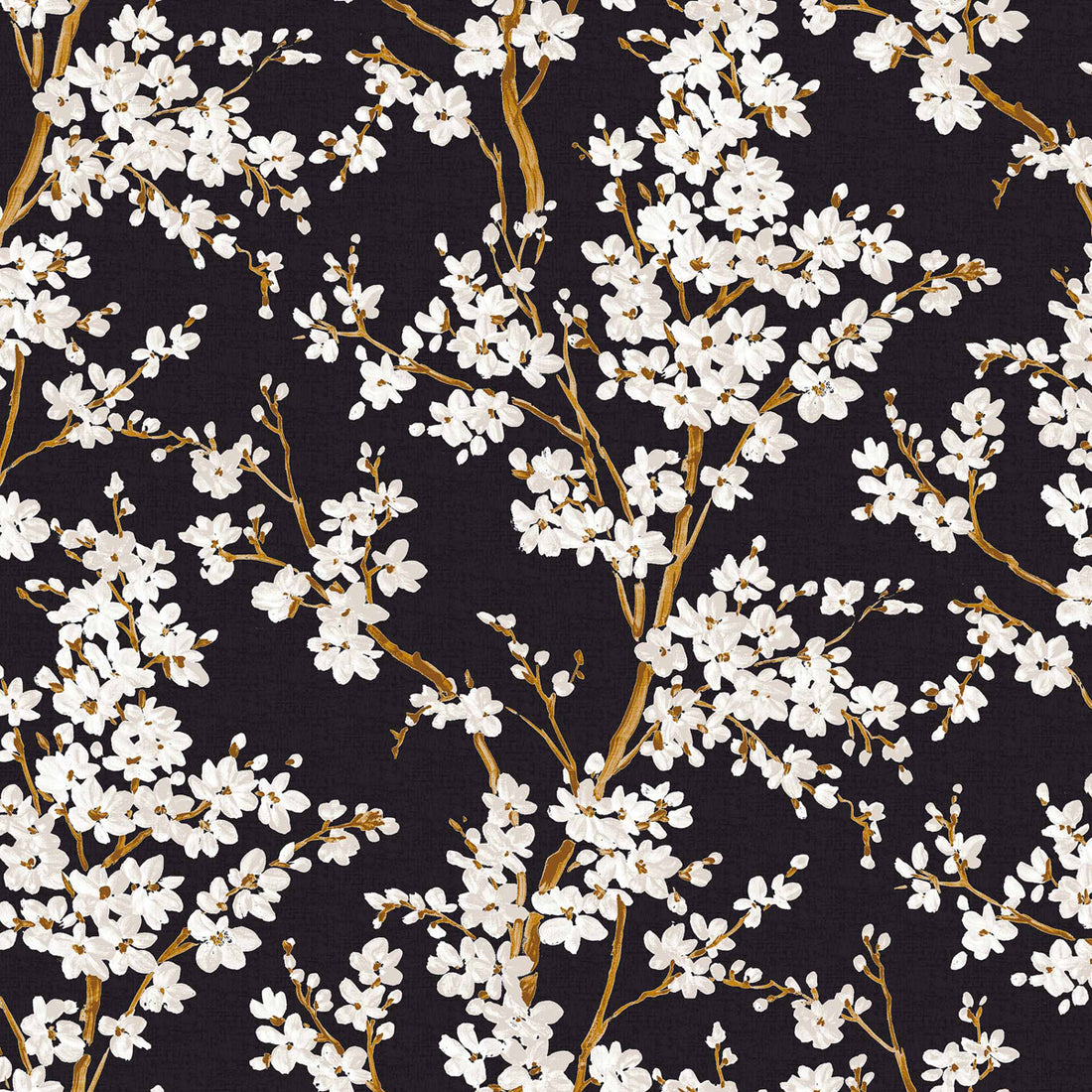 Coordonné behang Cherry Blossom Onyx B00131