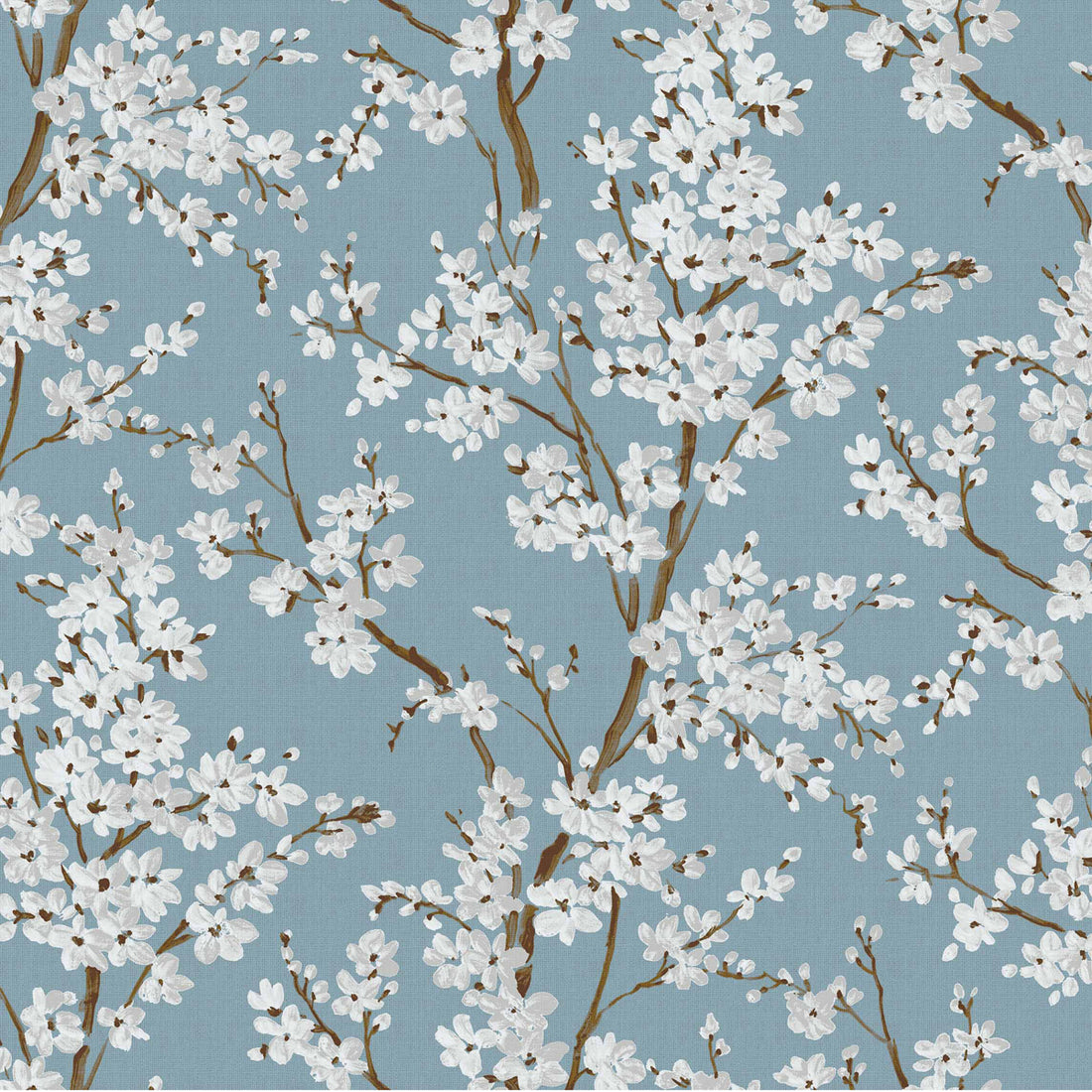 Coordonné behang Cherry Blossom Turquoise B00129