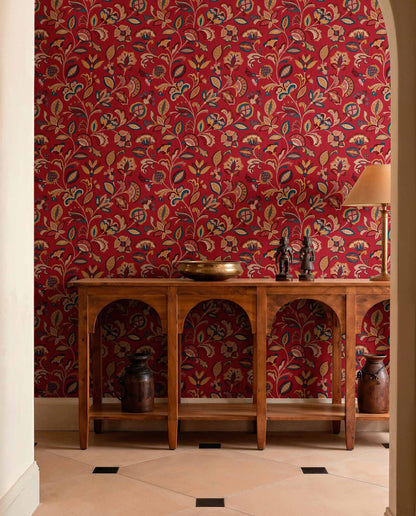 Coordonné behang Chintz Ruby D00400