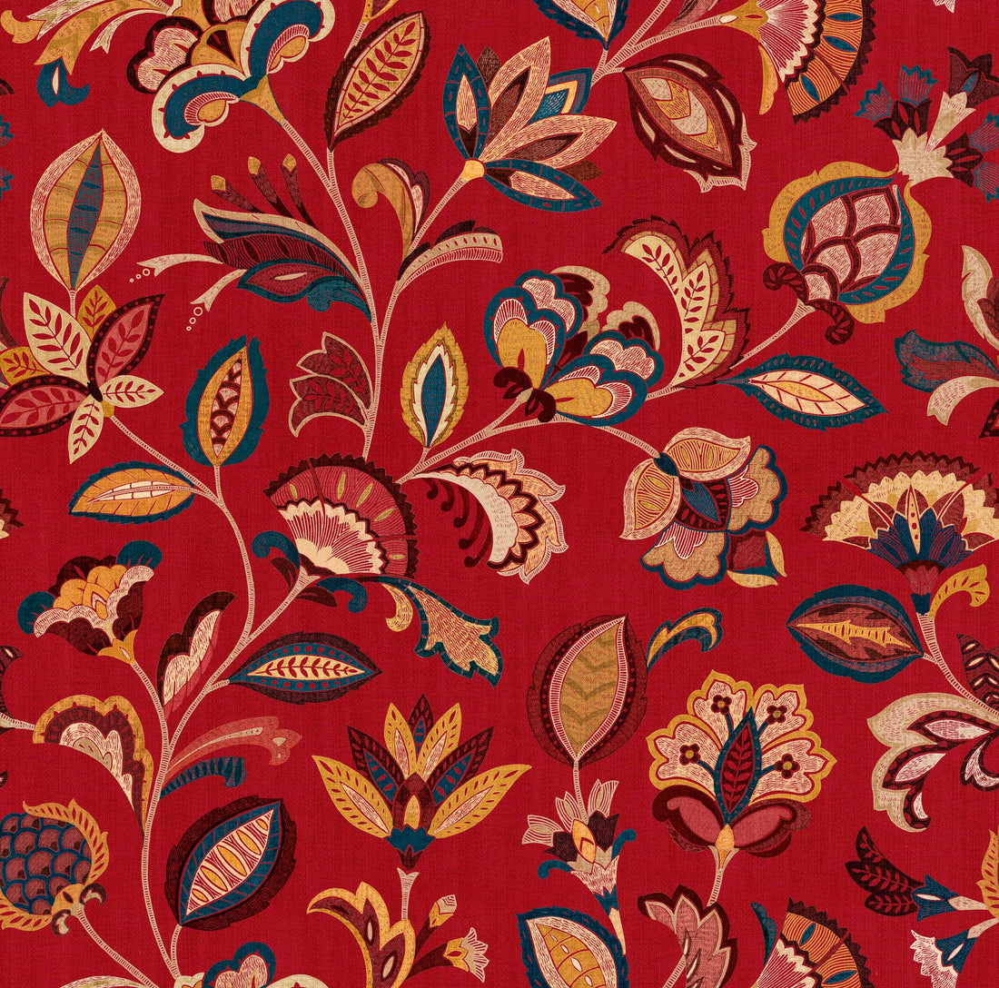 Coordonné behang Chintz Ruby D00400