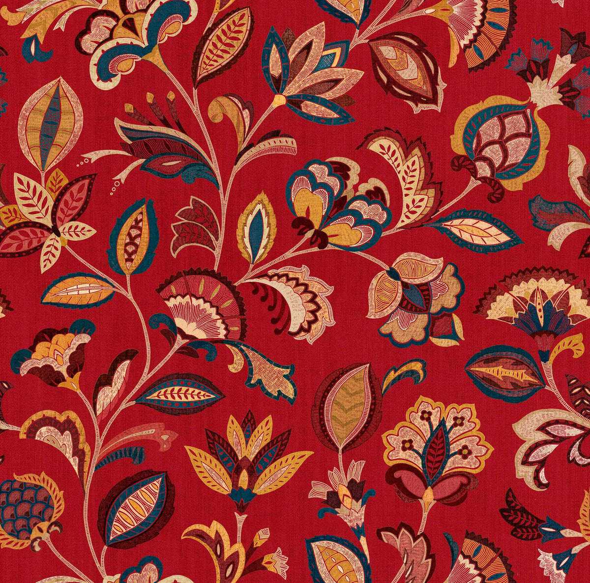 Coordonné behang Chintz Ruby D00400