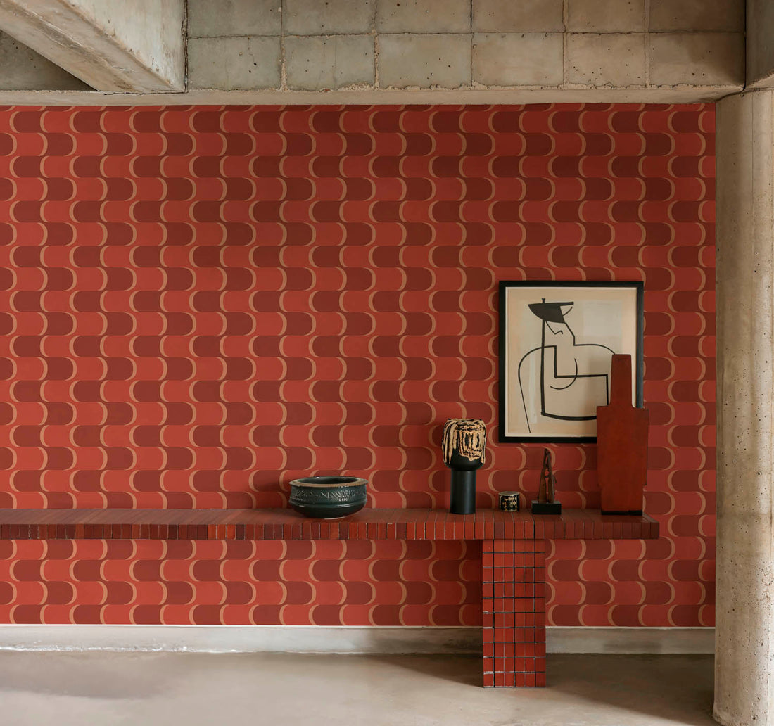 Tres Tintas behang Copacabana Terracota BS5302-1