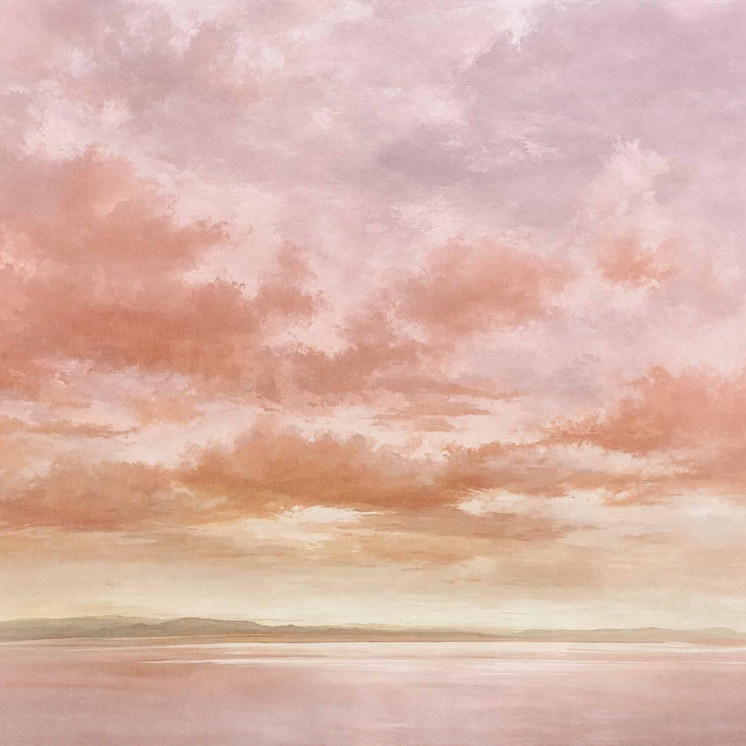 Coordonné Behang Cumulus Clouds Peach D00159