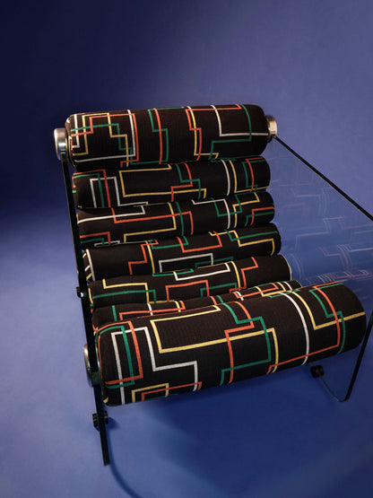 Dedar Métro Beaubourg 002 Multicolor Black detail