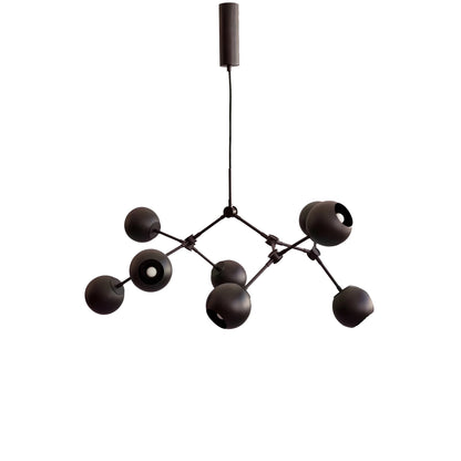 101 Copenhagen Drop Chandelier Globe Mini burned black