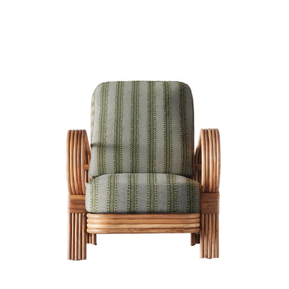 Dusty Deco Bamboo Lounge Chair Green