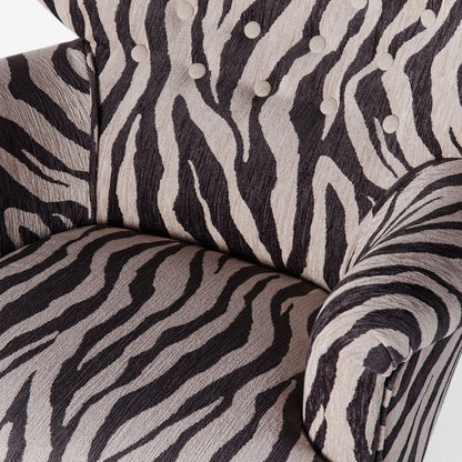 Dusty Deco Elias Armchair Zebra poten
