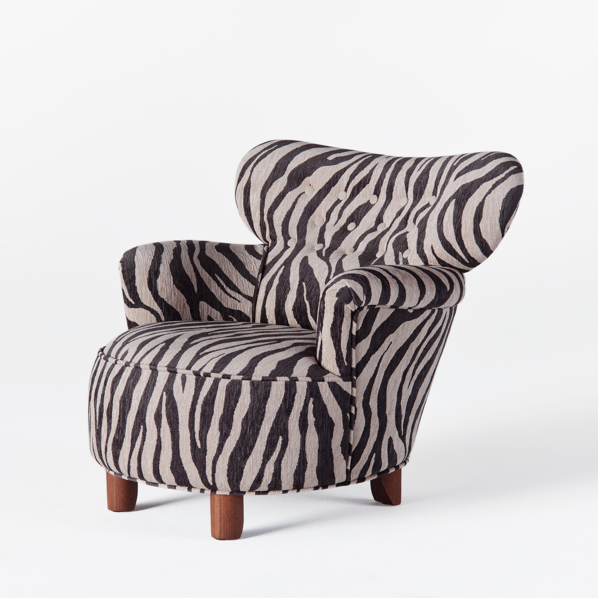 Dusty Deco Elias Armchair Zebra zijkant