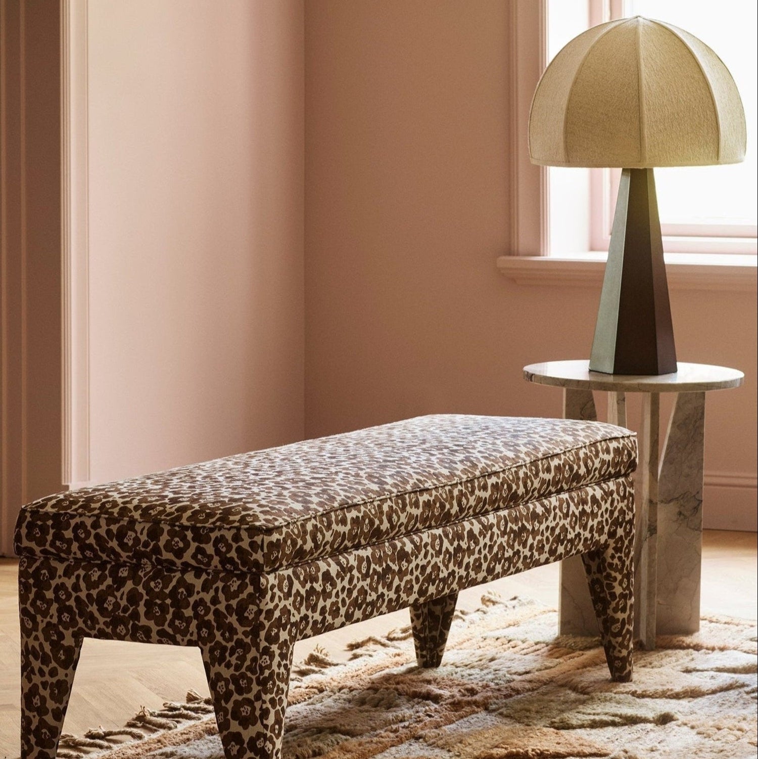 Dusty Deco Hexagon Table Lamp manor