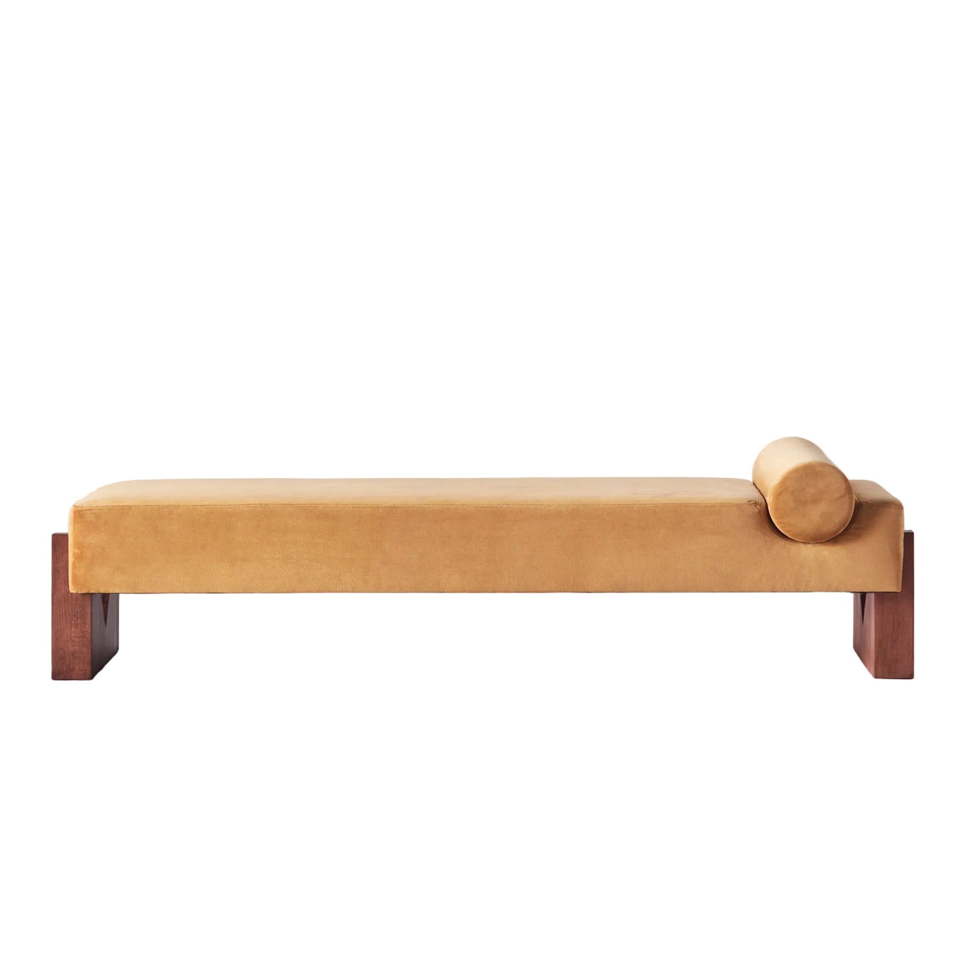 Dusty Deco V Daybed Velvet geel