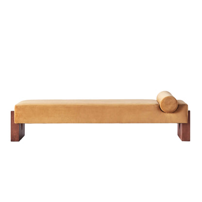Dusty Deco V Daybed Velvet geel