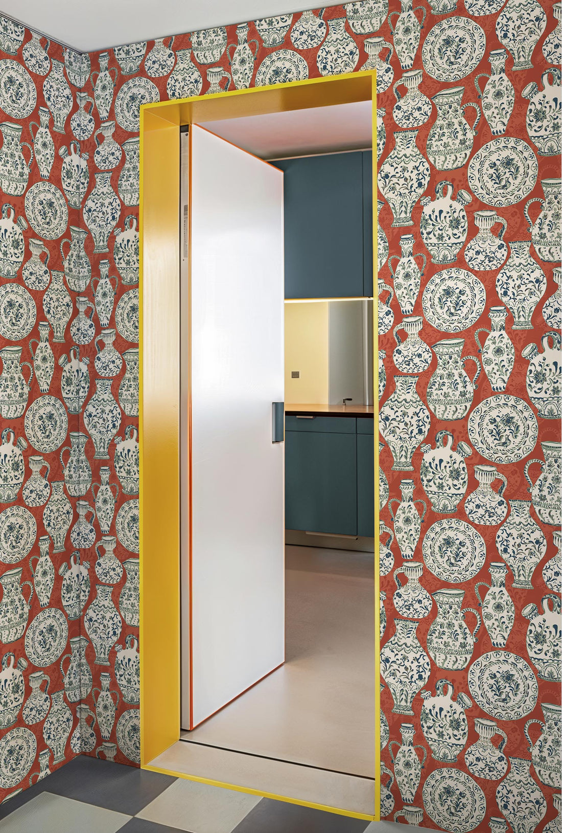 Tres Tintas behang Fajalauzas Red SO5204-2