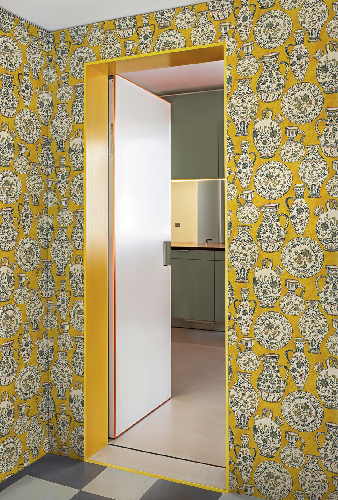 Tres Tintas behang Fajalauzas Yellow SO5204-4