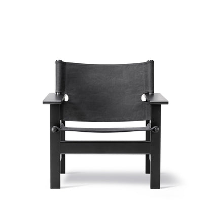 Fredericia The Canvas Chair 2031 - black canvas / oak black lacquer