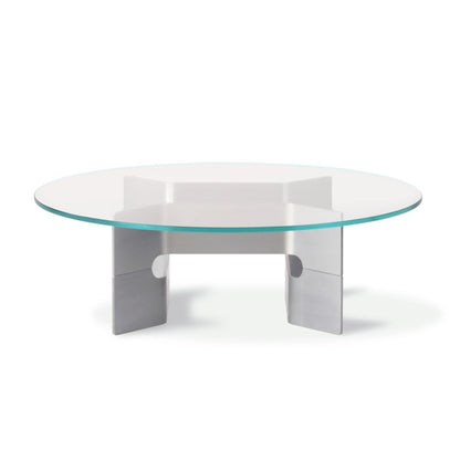 Fredericia JG Coffee Table 6558 - glas / geborsteld aluminium