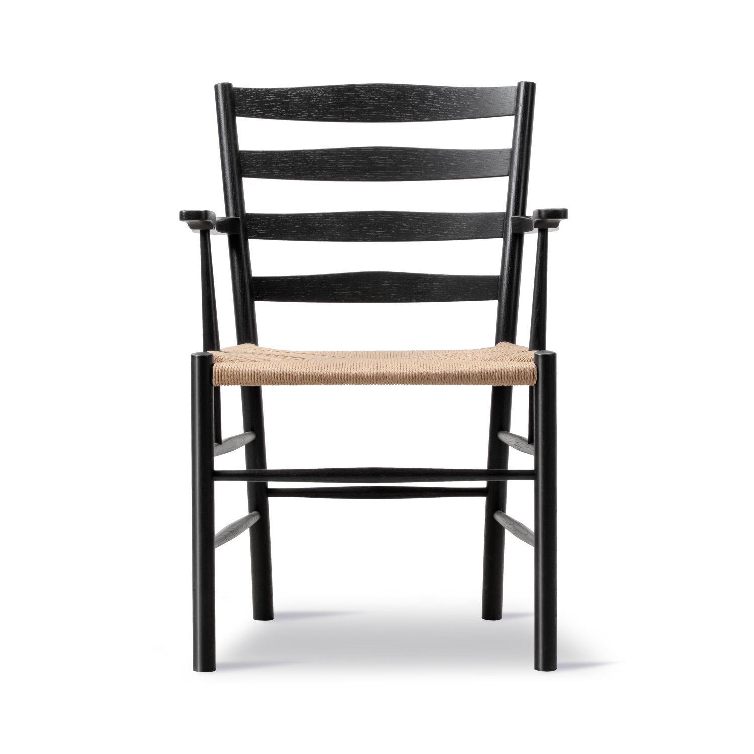 Fredericia Klint Armchair 3208 - natural papercord / black lacquered oak
