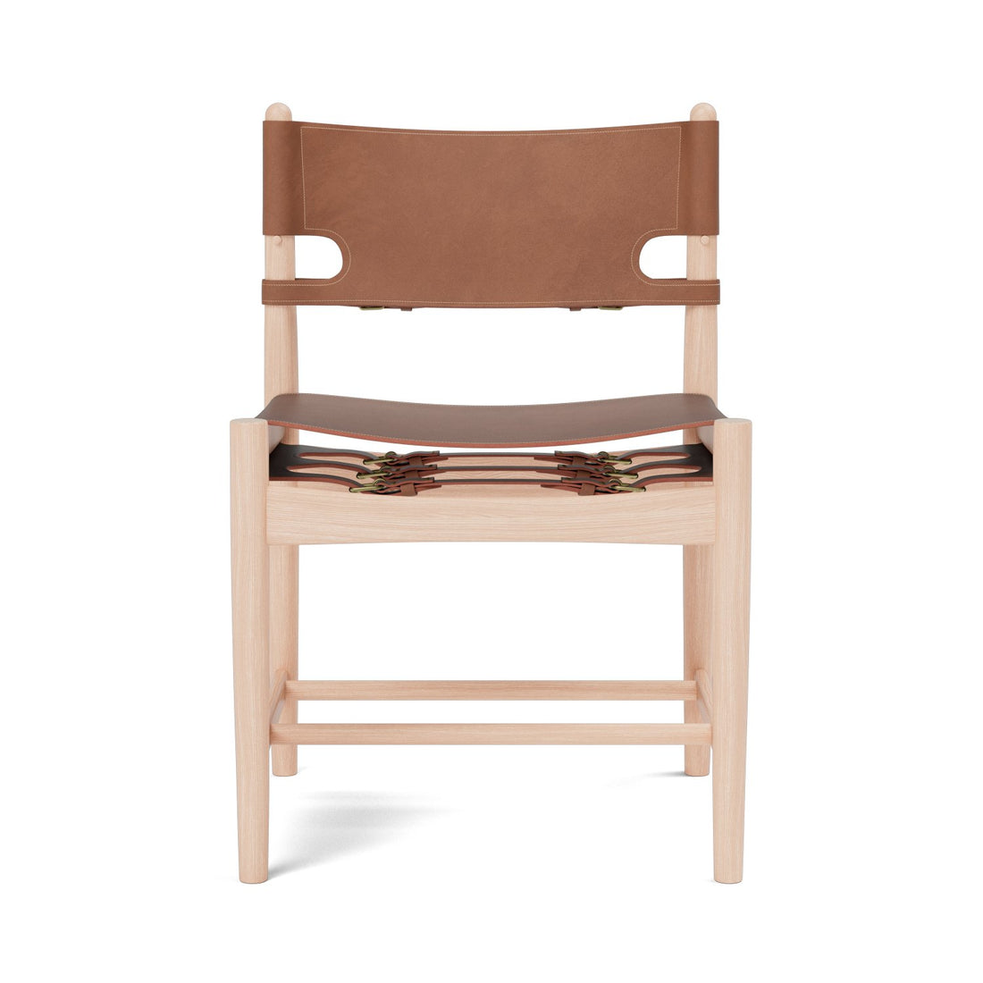 Fredericia The Spanish Dining Chair 3237 - cognac leather / oak light oil