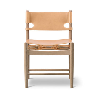 Fredericia The Spanish Dining Chair 3237 - natural leather / oak soap