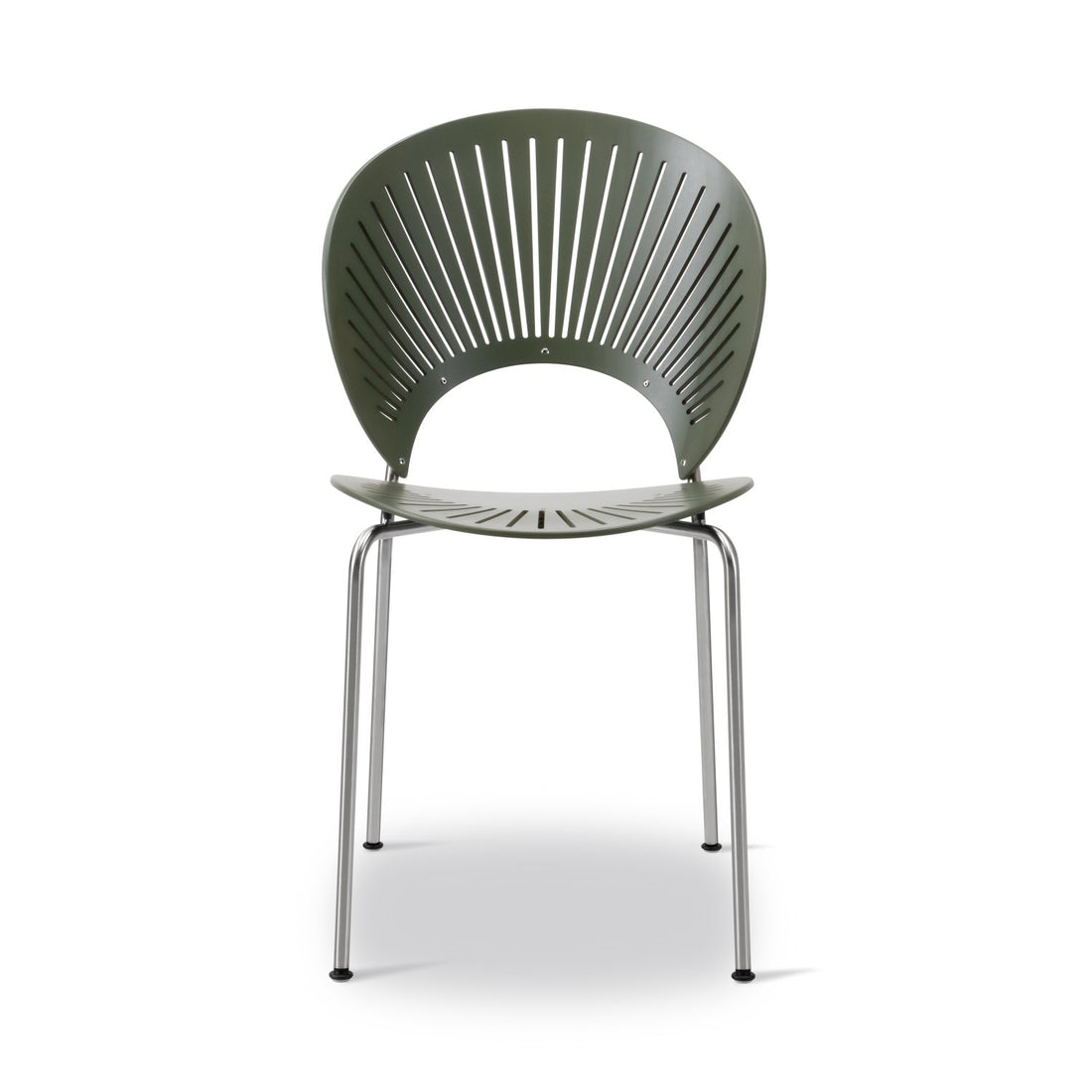 Fredericia Trinidad 3398 - beech khaki green / chrome