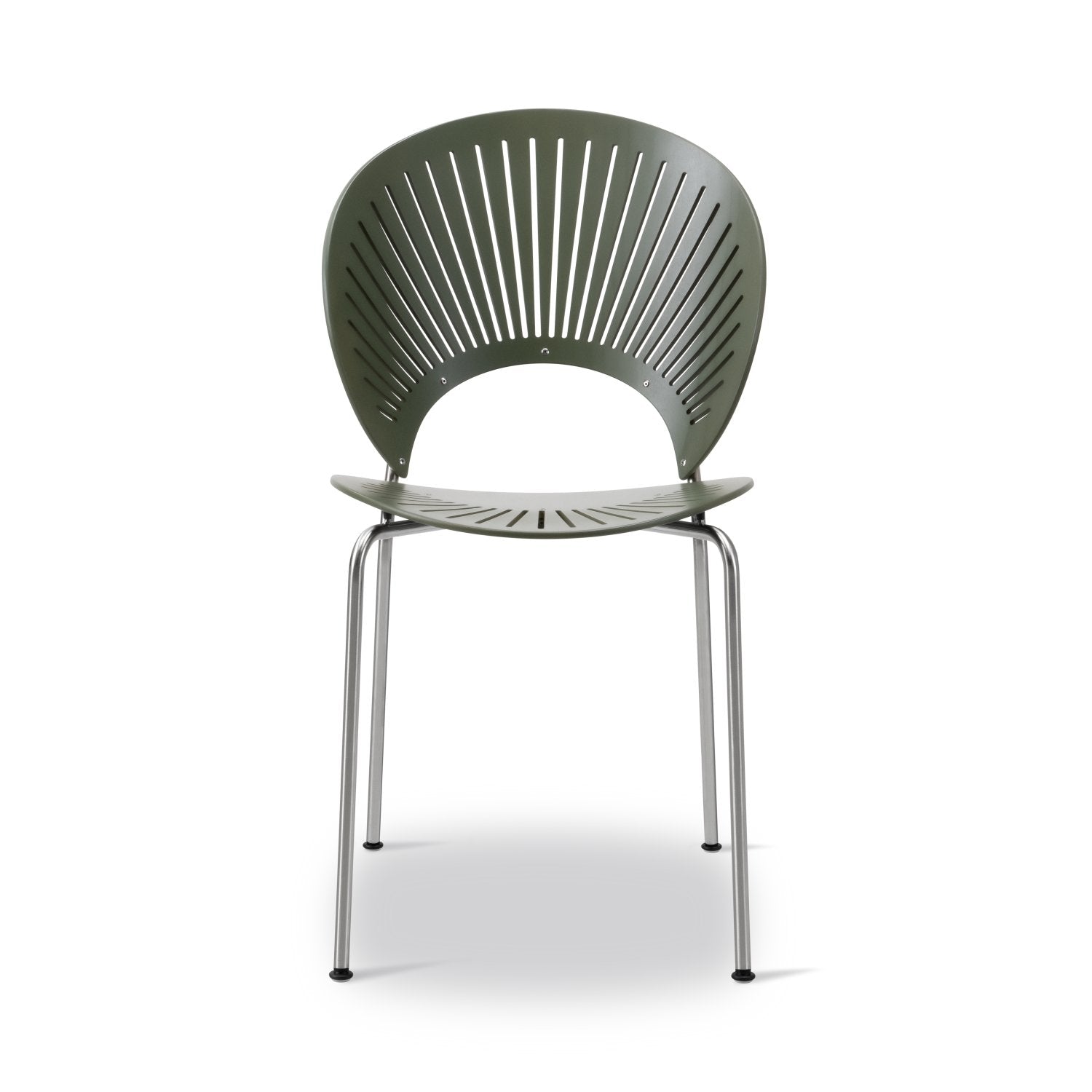 Fredericia Trinidad 3398 - beech khaki green / chrome