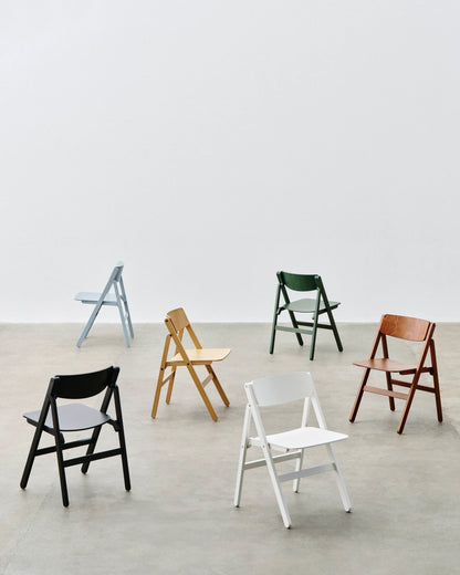 HAY Backflip Chair Cream White gelakt beuken