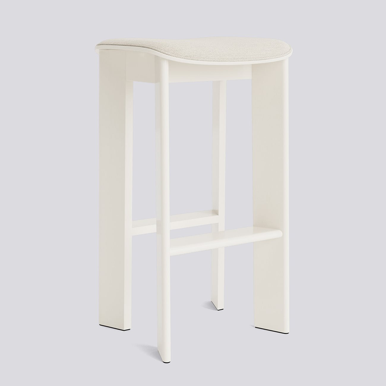 HAY Chisel 30 Bar Stool High H75 Cream White beuken Mode 011