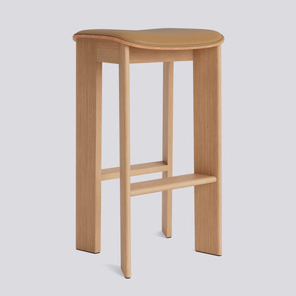 HAY Chisel 30 Bar Stool High H75 gelakt eiken Grano Cognac