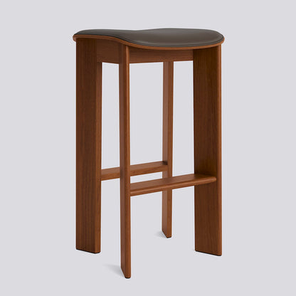 HAY Chisel 30 Bar Stool High H75 gelakt walnoot Grano Chocolate