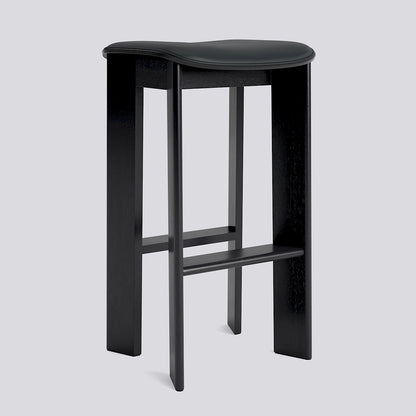 HAY Chisel 30 Bar Stool High H75 zwart gelakt eiken Grano Black