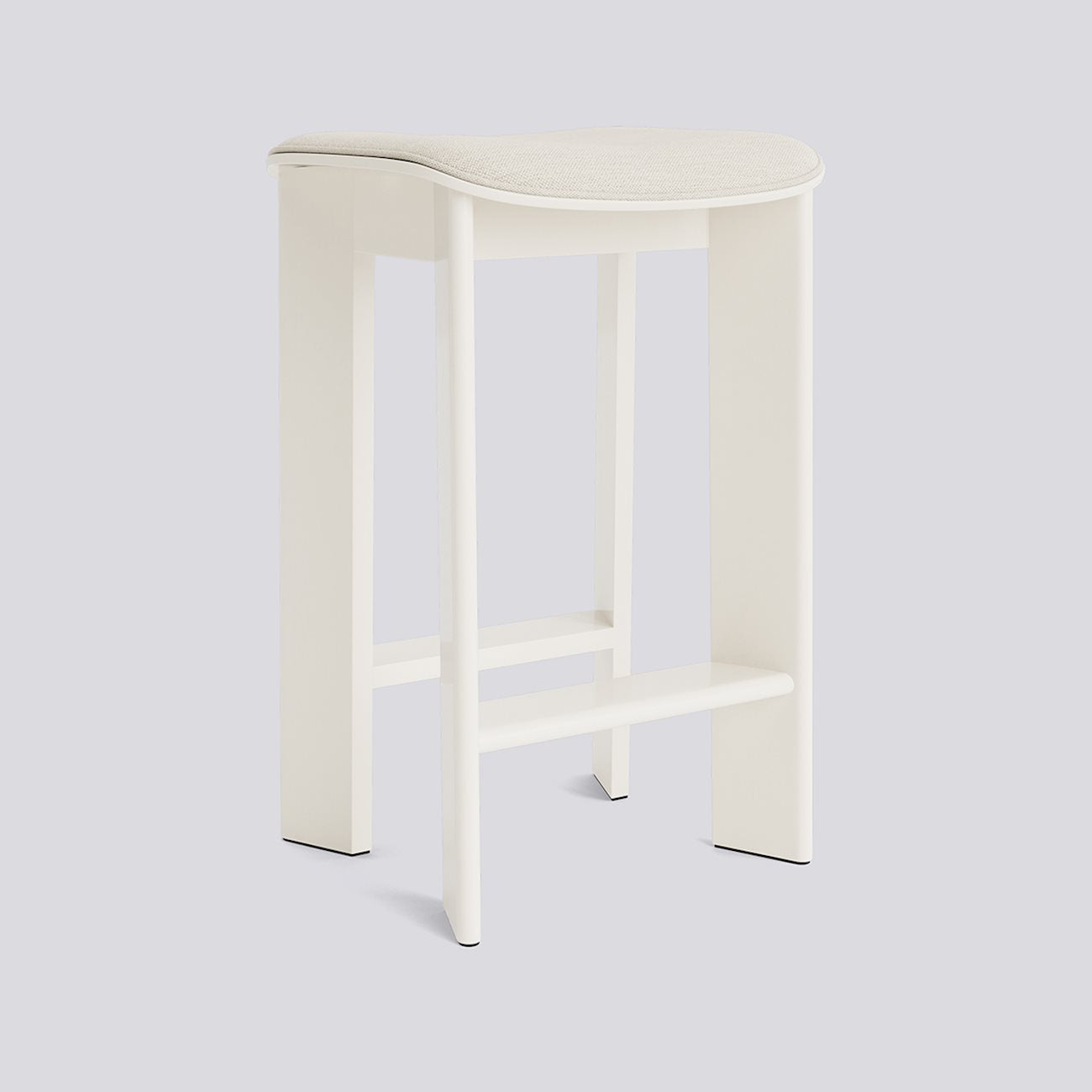 HAY Chisel 30 Bar Stool Low H65 Cream White beuken Mode 011