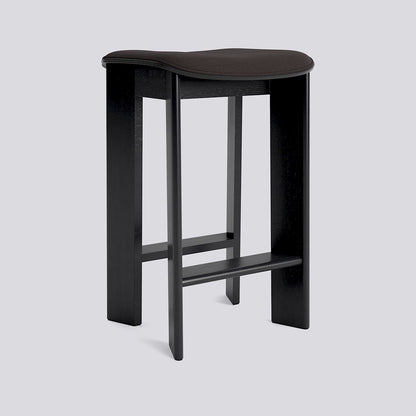 HAY Chisel 30 Bar Stool Low H65 zwart gelakt eiken Steelcut Trio 383
