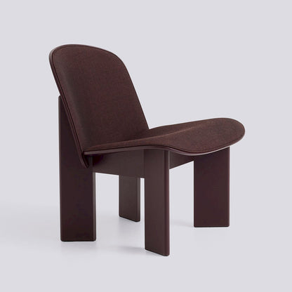HAY Chisel 85 Lounge Chair dark bordeaux Remix 373 stof