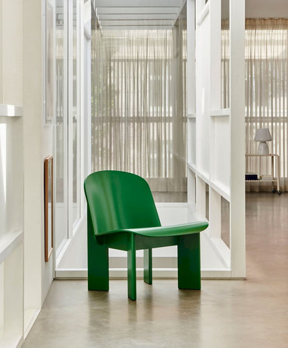 HAY Chisel 85 Lounge Chair lush green sfeerbeeld woonkamer
