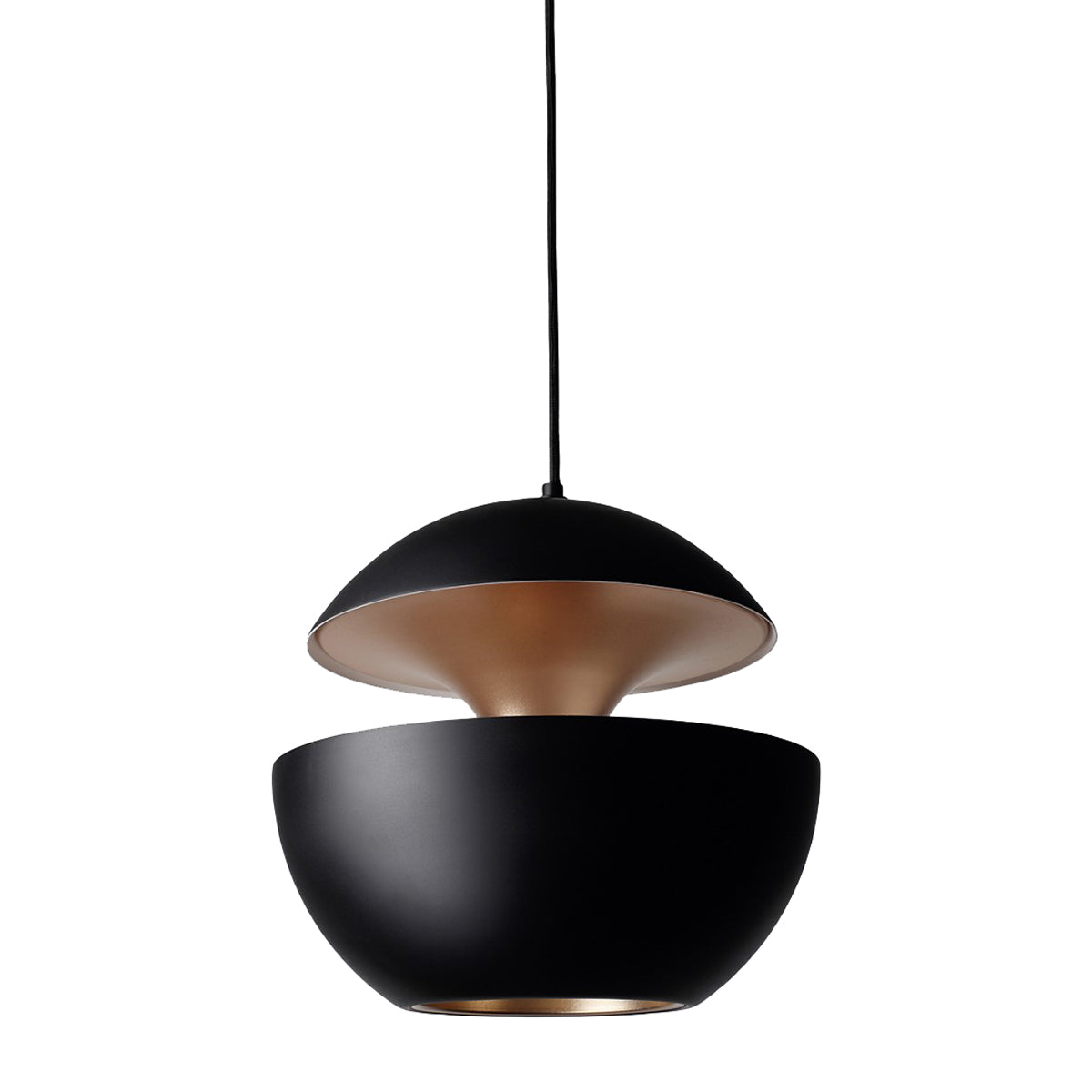 DCW éditions Here Comes the Sun Ø45 hanglamp zwart koper