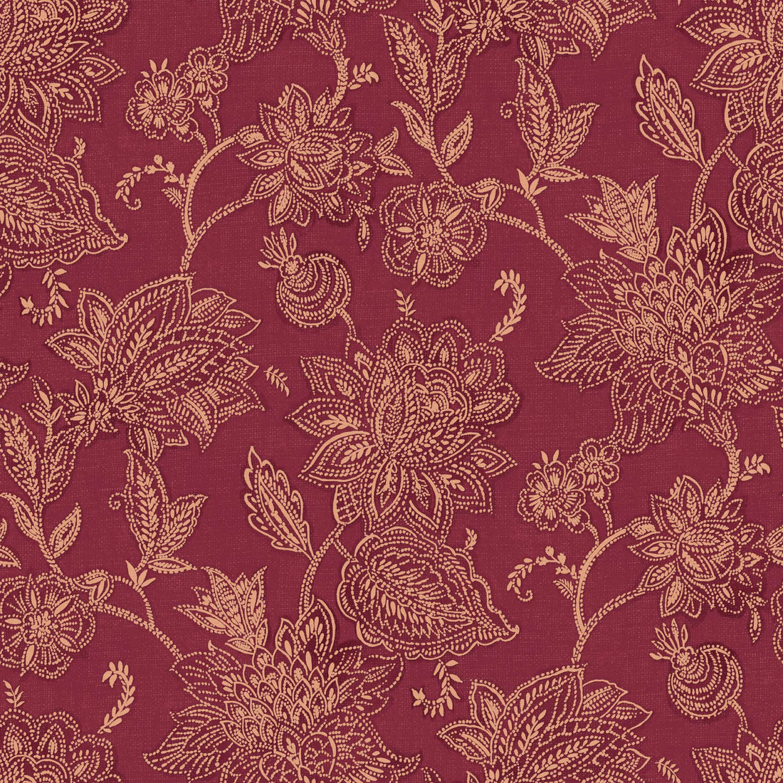 Coordonné behang Kashmir Vermillion D00420B