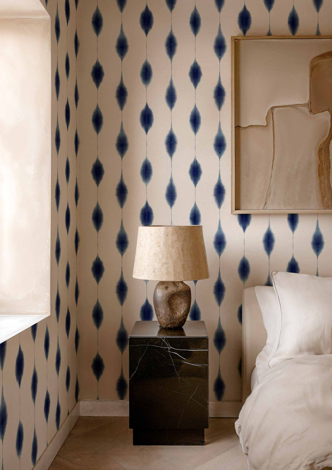 Coordonné behang Kumo Indigo B00913