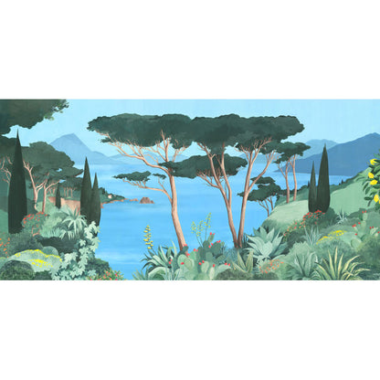 Les Dominotiers Lago in Fiore behang