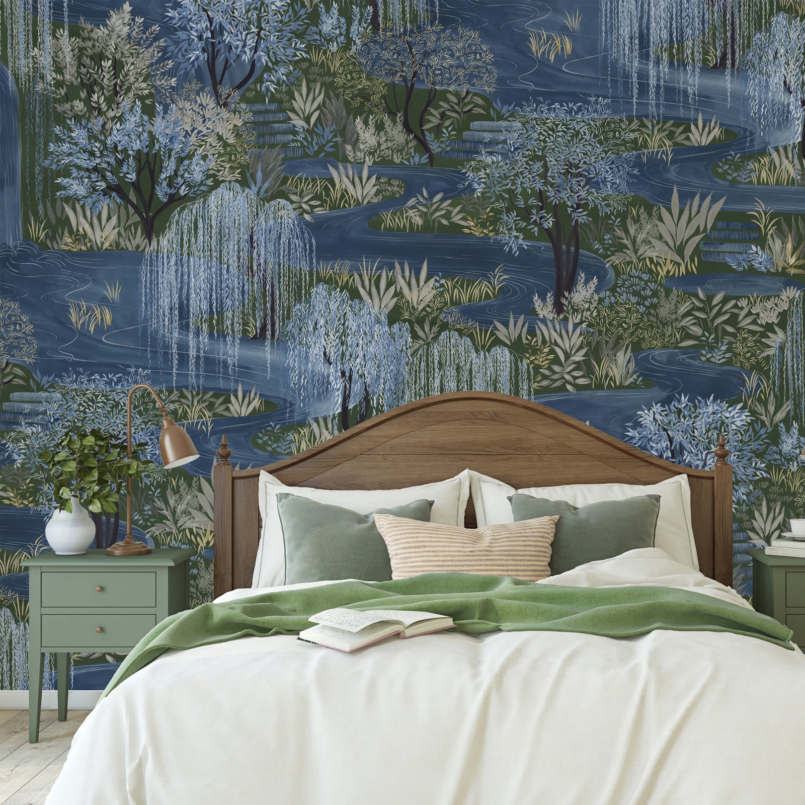Les Dominotiers Water Garden Blue