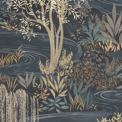 Les Dominotiers Water Garden Brown interieur