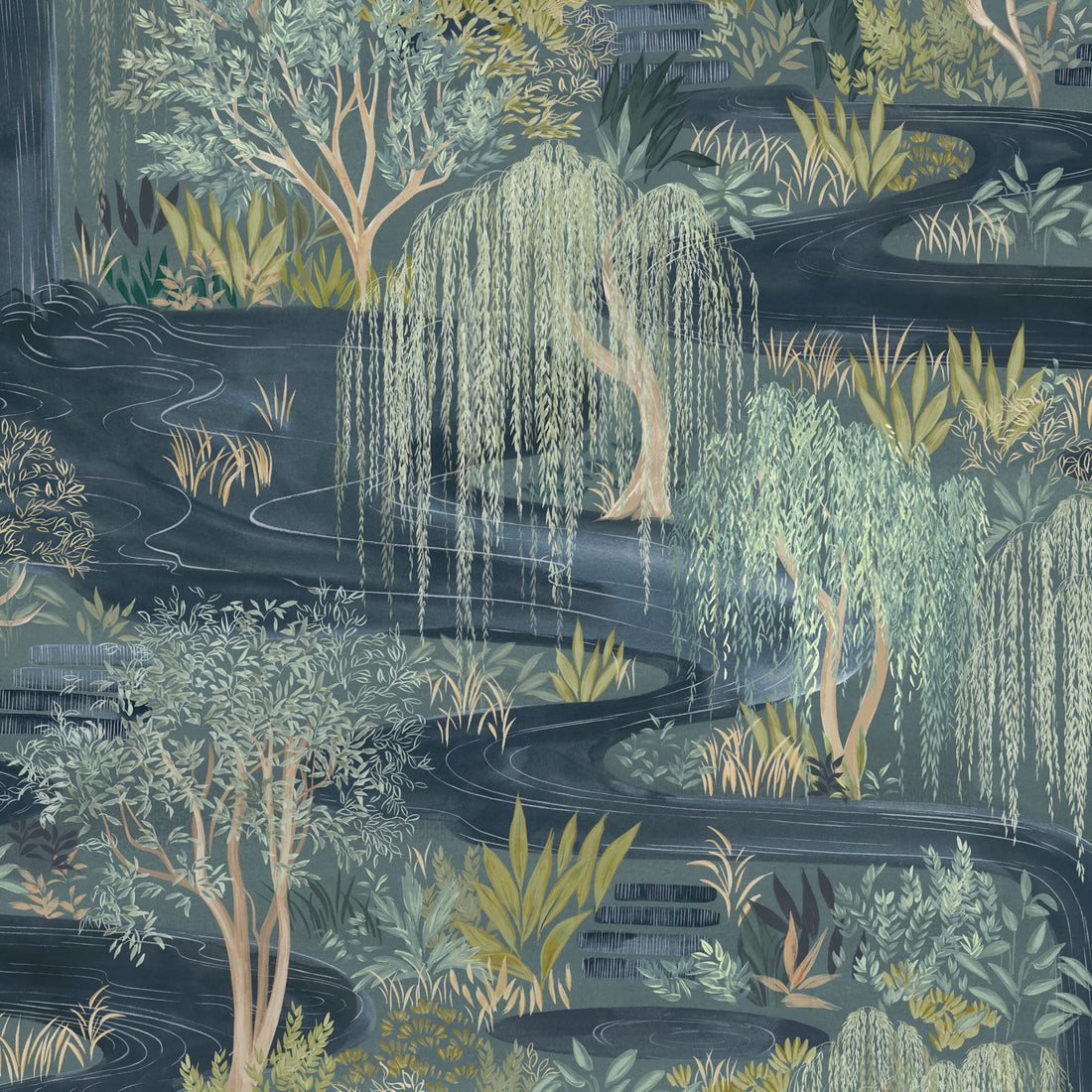Les Dominotiers Water Garden detail