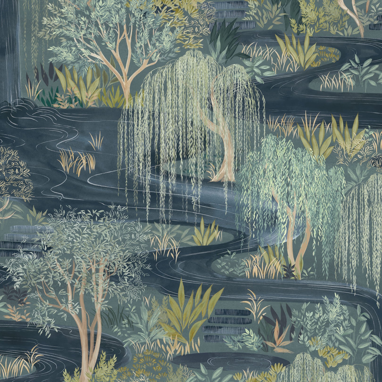 Les Dominotiers Water Garden detail