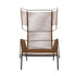 Ligne Roset Fifty fauteuil bruin tobacco koord indoor outdoor