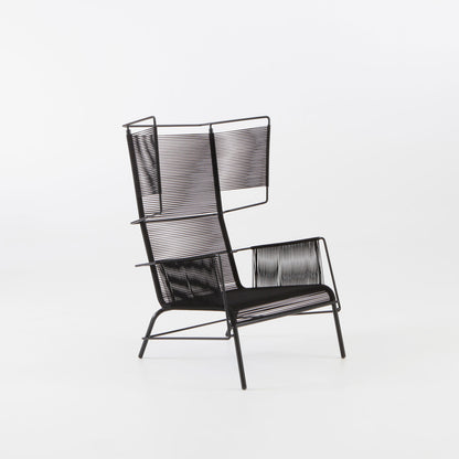 Ligne Roset Fifty fauteuil zwart zijaanzicht