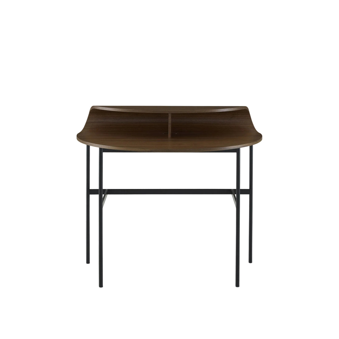 Ligne Roset Roll bureau walnoot zwart staal